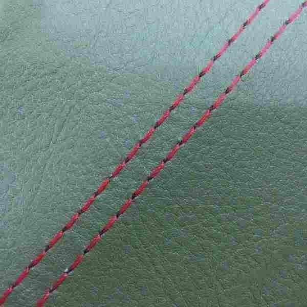 Domestic Seat Cover Dark Green/Red Double Stitch Replacement Type Live Dio (AF34/35)