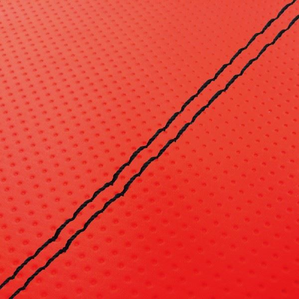 Domestic Seat Cover Fully Embossed Red/Black Double Stitch Replacement Type Balius (ZR250)