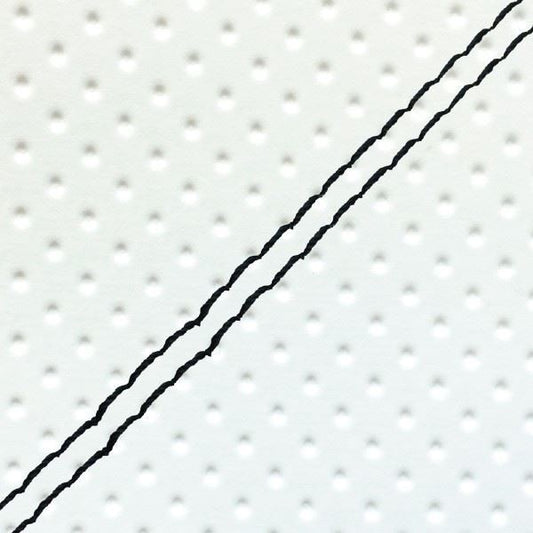 Domestic Seat Cover, Full Embossed White/Black Double Stitch, Reupholstery Type, Address 110 (CF11A)