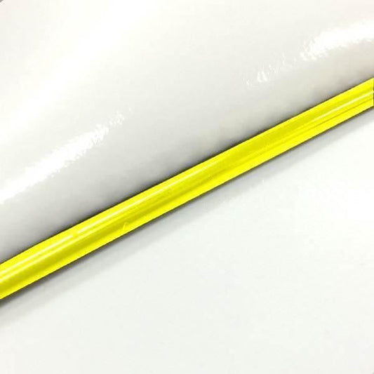Domestic Seat Cover, Enamel White/Yellow Piping, Reupholstery Type, Address 110 (CF11A)