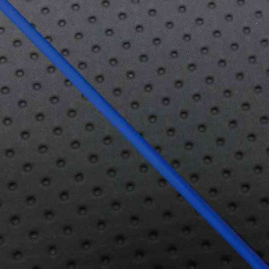 Domestic Seat Cover Embossed Black/Blue Piping, Reupholstering Type for Address 110 (CF11A)