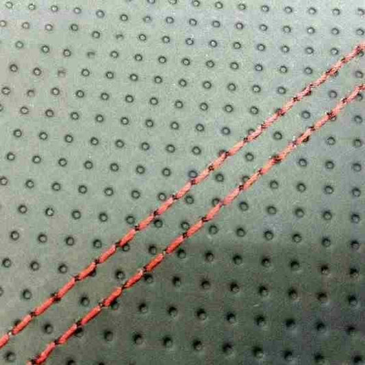 Domestic Seat Cover Embossed (Black)/Red Double Stitch Replacement Type Address 110 (CF11A)