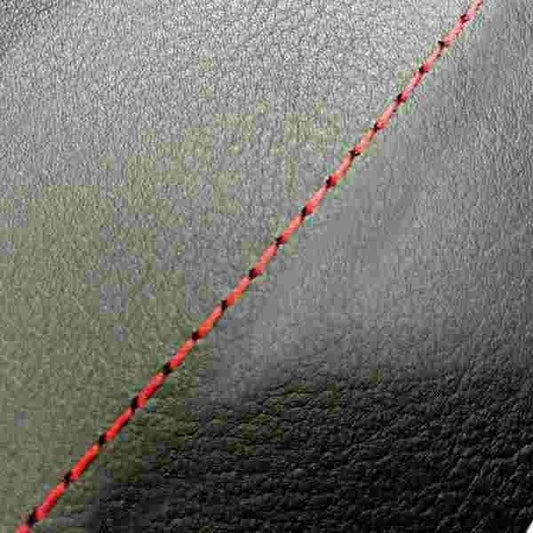 Domestic Seat Cover, Black/Red Stitching, Replacement Type, Sepia