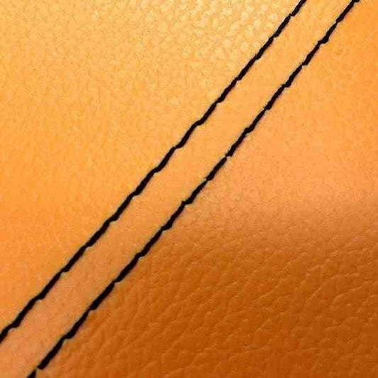 Domestic Seat Cover Orange/Black Double Stitch Replacement Type Sepia