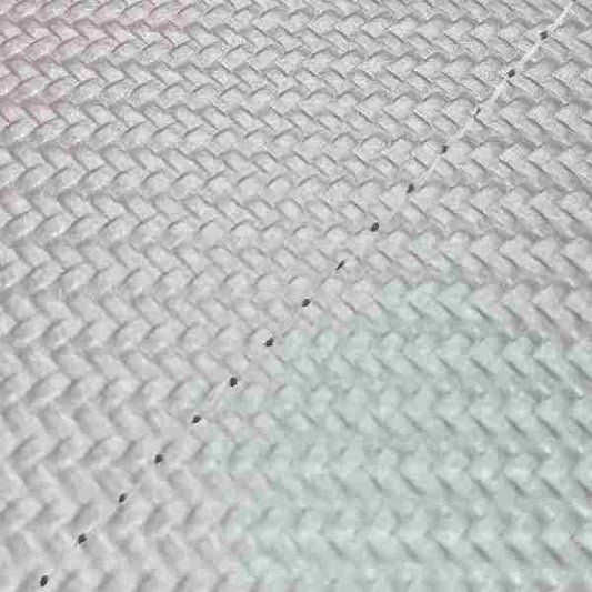 Domestic Seat Cover Carbon Silver/Clear Stitching Replacement Type Sepia