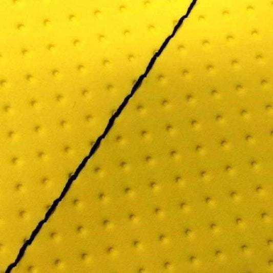 Domestic Seat Cover Embossed Yellow/Black Stitching Recover Type Sepia