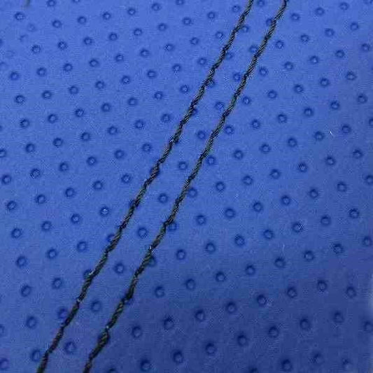 Domestic Seat Cover Embossed Blue/Black Double Stitch Replacement Type Sepia
