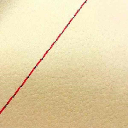 Domestic Seat Cover Beige/Red Stitch Replacement Type Sepia