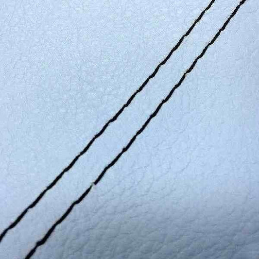 Domestic Seat Cover Light Blue/Black Double Stitch Replacement Type Sepia