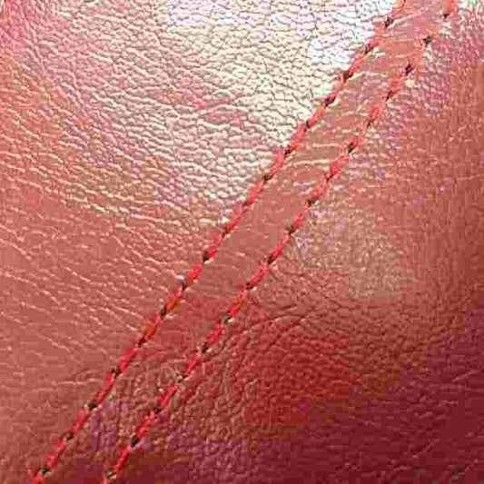 Domestic Seat Cover Wine Red/Red Double Stitch Replacement Type Sepia