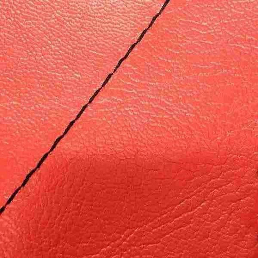 Domestic Seat Cover Red/Black Stitching Reupholstered Type Sepia
