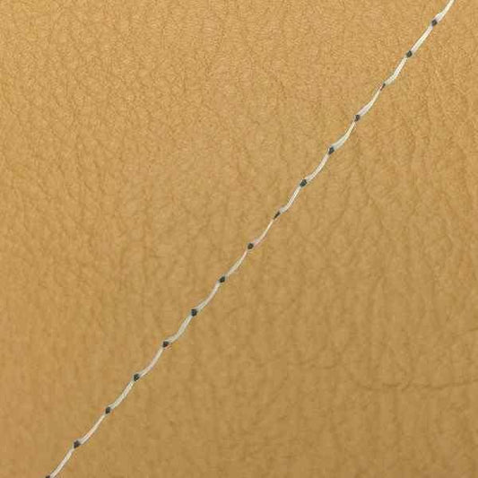 Domestic Seat Cover, Ocher/Clear Stitch, Reupholstery Type, Sepia