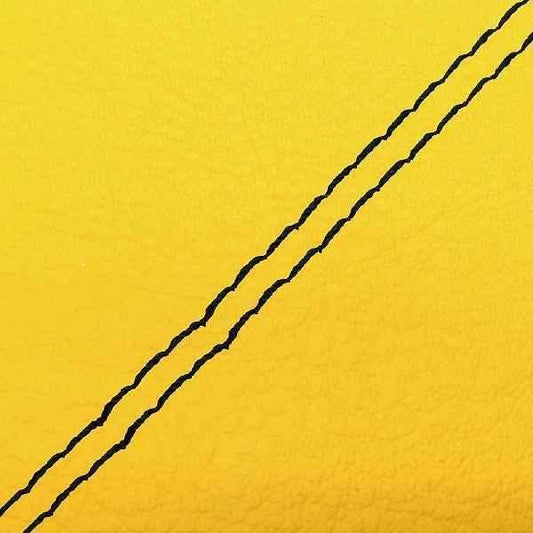 Domestic Seat Cover Yellow/Black Double Stitch Replacement Type Sepia