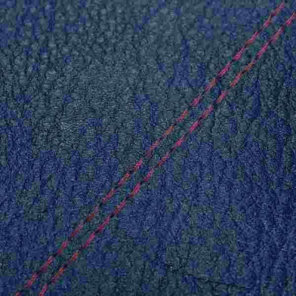 Domestic seat cover, navy/red double stitch, re-upholstery type, Sepia