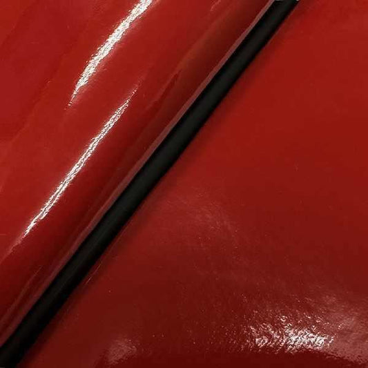 Domestic Seat Cover, Enamel Red/Black Piping, Replacement Type, Sepia