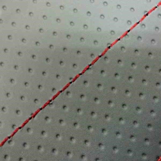Domestic Seat Cover Embossed Gray/Red Stitch Replacement Type for Sooner 50SS/Z/100ZZ