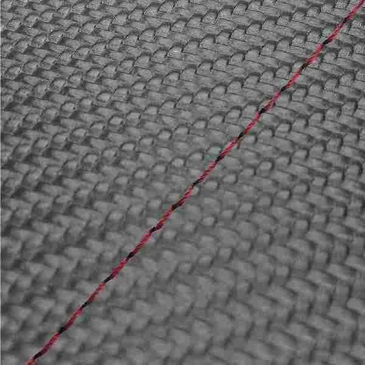 Domestic Seat Cover Carbon Black / Red Stitch Recover Type Sooner 50SS/Z/100ZZ