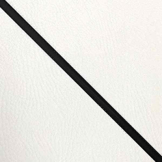 Domestic seat cover, white/black piping, re-covering type for Sooner 50SS/Z/100ZZ