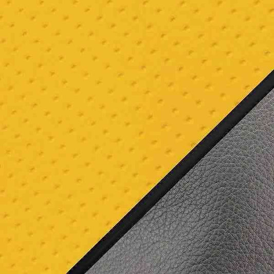 Domestic seat cover, embossed yellow/black piping, re-upholstery type, Sooner 50SS/Z/100ZZ