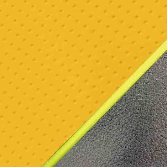 Domestic Seat Cover Embossed Yellow/Yellow Piping Reupholstery Type for Sooner 50SS/Z/100ZZ