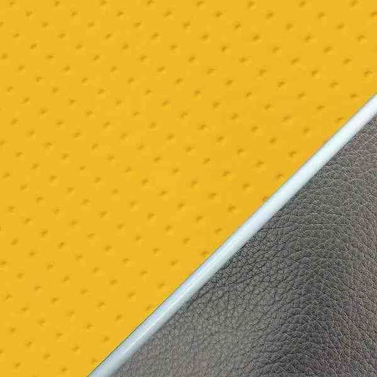 Domestic Seat Cover Embossed Yellow / White Piping Reupholster Type for Kymco Sooner 50SS/Z/100ZZ