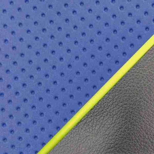 Domestic Seat Cover Embossed Blue/Yellow Piping Recover Type Suna 50SS/Z/100ZZ