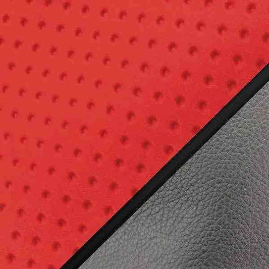 Domestic Seat Cover Embossed Red/Black Piping Recover Type Sooner 50SS/Z/100ZZ