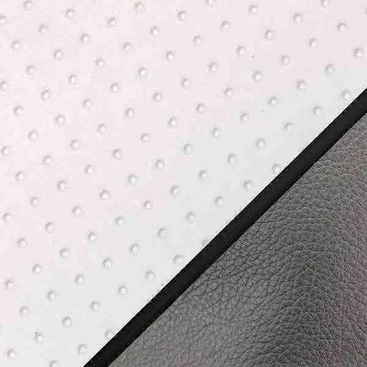 Domestic Seat Cover Embossed White/Black Piping Recover Type Sooner 50SS/Z/100ZZ