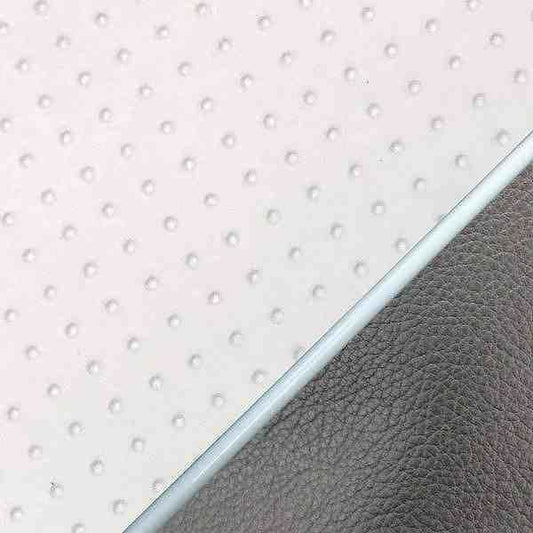 Domestic Seat Cover Embossed White / White Piping Replacement Type Sooner 50SS/Z/100ZZ