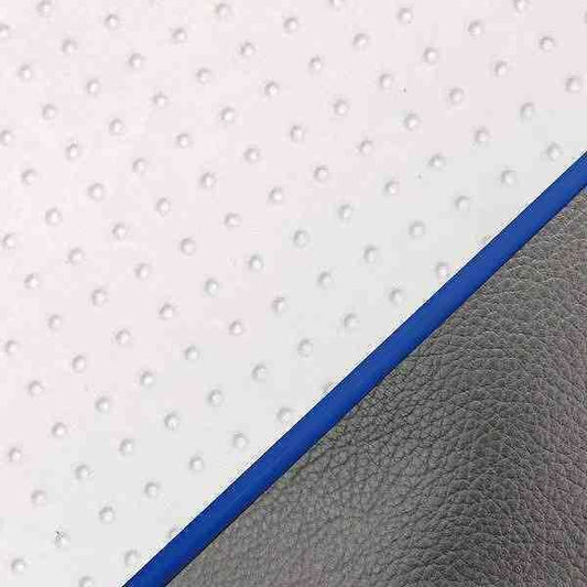 Domestic Seat Cover Embossed White/Blue Piping Reupholstery Type Sooner 50SS/Z/100ZZ