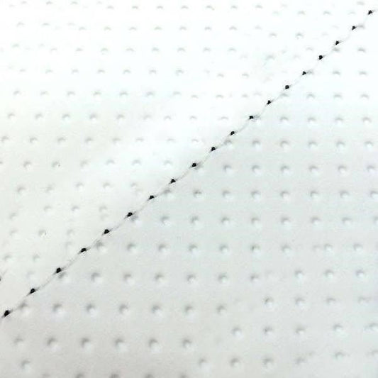 Domestic Seat Cover Embossed White/Clear Stitch Reupholstery Type for Skaner 50SS/Z/100ZZ