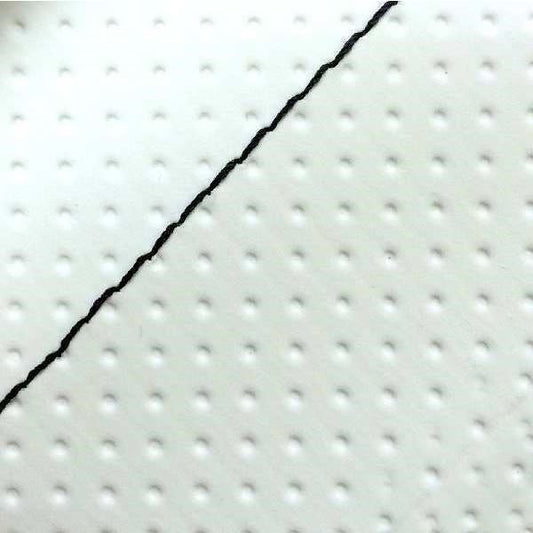 Domestic Seat Cover Embossed White/Black Stitching Replacement Type SOONER50SS/Z/100ZZ