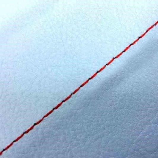 Domestic Seat Cover, Light Blue / Red Stitch, Replacement Type for Sooner 50SS/Z/100ZZ