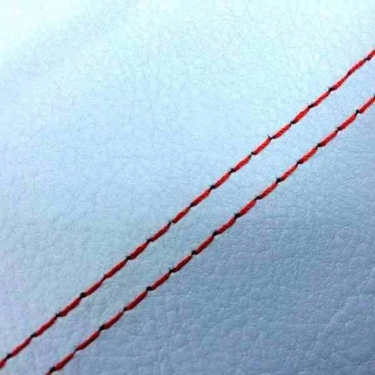 Domestic Seat Cover Light Blue / Red Double Stitch Reupholstery Type Sooner 50SS/Z/100ZZ
