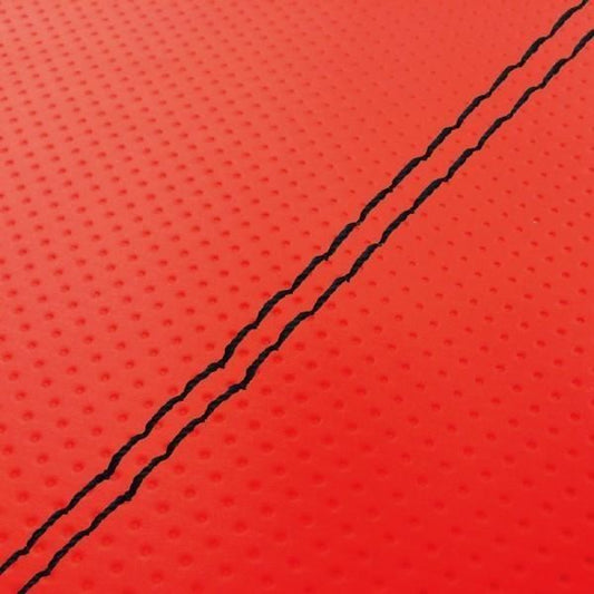 Domestic seat cover, full embossed red/black double stitch, for recovering, Sponner 50SS/Z/100ZZ
