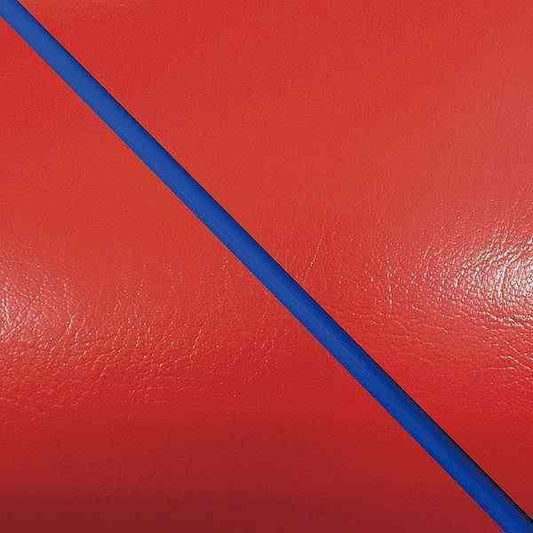 Domestic seat cover, red/blue piping, re-covering type for Sooner 50SS/Z/100ZZ