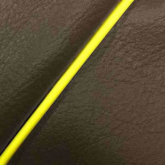 Domestic Seat Cover Dark Brown/Yellow Piping Reupholstery Type Sunder 50SS/Z/100ZZ