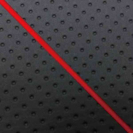 Domestic Seat Cover - Embossed (Black)/Red Piping, Reupholstery Type - Sooner 50SS/Z/100ZZ