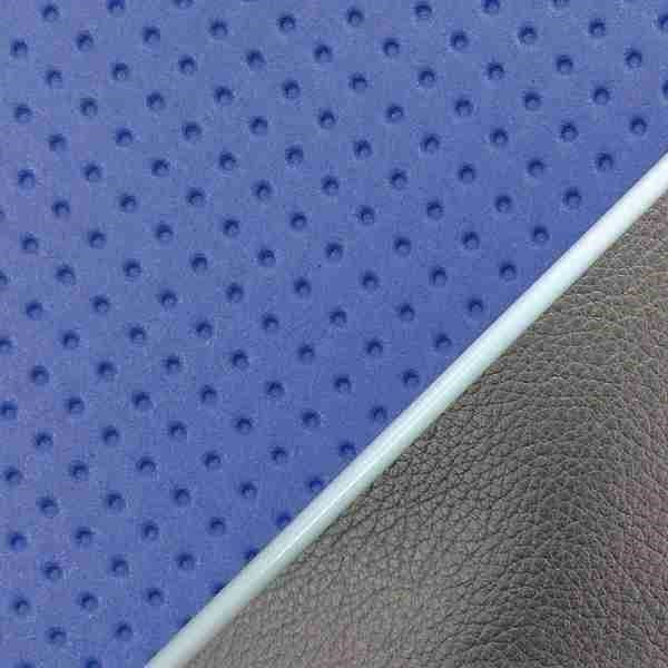 国産シートカバー 張替タイプ エンボスブルー/白パイピング CB400SS(NC41)