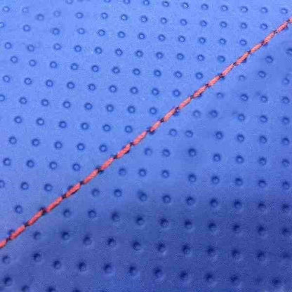 国産シートカバー 張替タイプ エンボスブルー/赤ステッチ CB400SS(NC41)