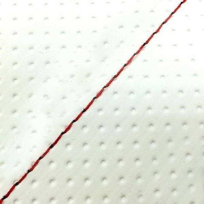 国産シートカバー 張替タイプ エンボスホワイト/赤ステッチ CB400SS(NC41)