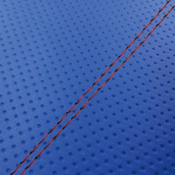 Domestic Seat Cover Replacement Type, Full Embossed Blue / Red Double Stitch for PCX125 (Initial/EPS Engine)