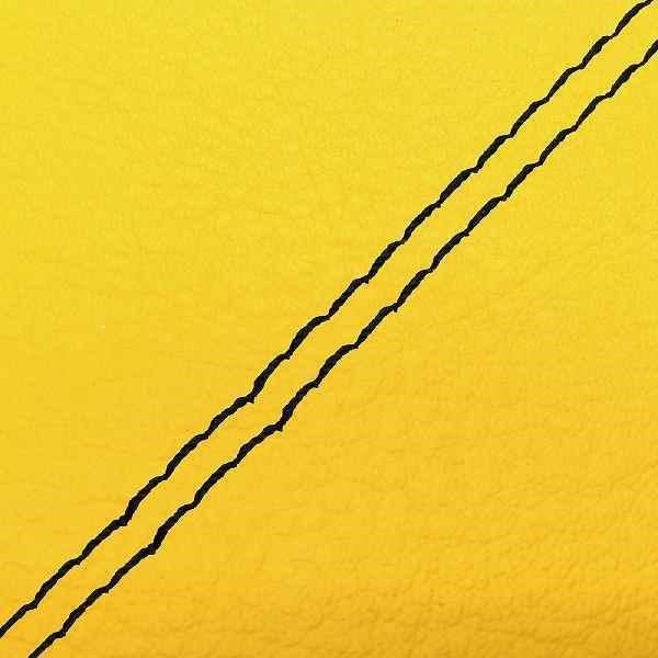 Japanese-made Seat Cover, Reupholstery Type, Yellow/Black Double Stitch for Super Tact (AF09)