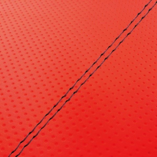 Domestic Seat Cover, Reupholstery Type, Full Embossed Red/Red Double Stitch, Super JOG/ZR (3YK)