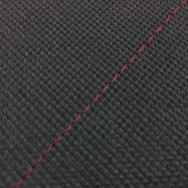 国産シートカバー 張替タイプ スベラーヌブラック/赤ステッチ スカッシュ