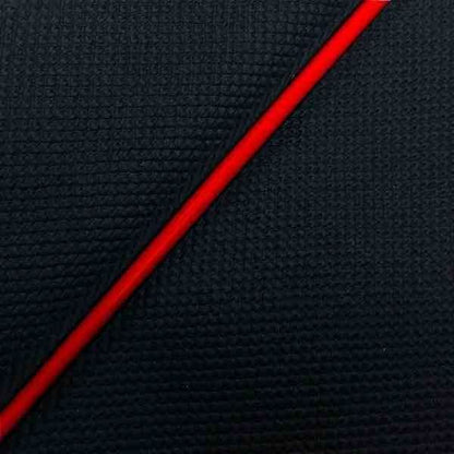 国産シートカバー 張替タイプ スベラーヌブラック/赤パイピング ジャズ(AC09)