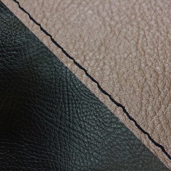 Domestic Seat Cover Reupholstery Type: Dark Brown/Black (Two-tone) with Black Stitching for Giorno/Jorcab