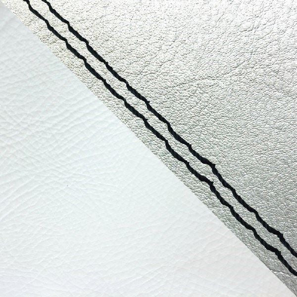 国産シートカバー 張替タイプ シルバー・白(ツートン)/黒ダブルステッチ ジョルノ/ジョルカブ