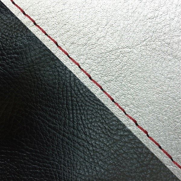 国産シートカバー 張替タイプ シルバー・黒(ツートン)/赤ステッチ ジョルノ/ジョルカブ