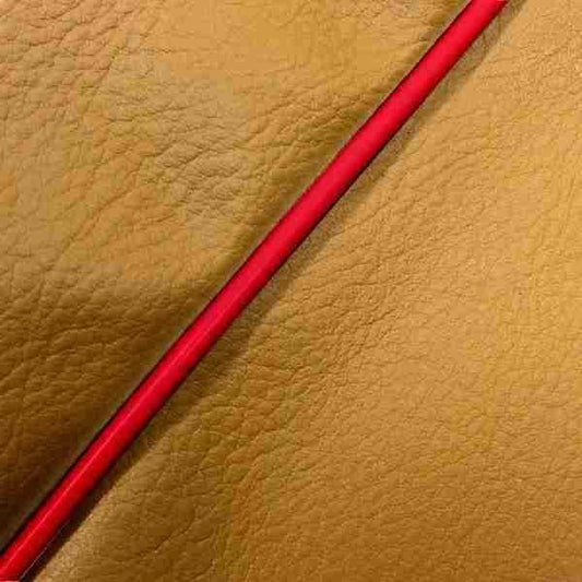 国産シートカバー 張替タイプ 黄土色/赤パイピング アドレスV125S(CF4MA)